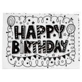 ハッピーバースデー ギフトバッグ (裏面)