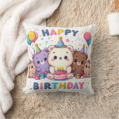 ハッピーバースデー クッション (ブランケット)