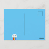 ハッピーバースデー クラウド ポストカード (裏面)