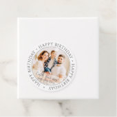 ハッピーバースデー |クラシックシンプルカスタム写真 フェイバータグ (インサイチュ)