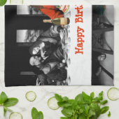 ハッピーバースデー!クリスマスおもしろい キッチンタオル (折り畳み)