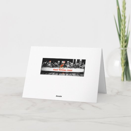 ハッピーバースデー!クリスマスおもしろい シーズンカード (裏面)