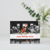 ハッピーバースデー!クリスマスおもしろい シーズンポストカード (スタンド正面)