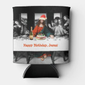 ハッピーバースデー!クリスマスおもしろい 缶クーラー (正面)