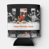 ハッピーバースデー!クリスマスおもしろい 缶クーラー (裏面)