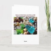 ハッピーバースデー!グリーティングカードビーチ財宝 カード (裏面)