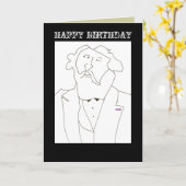 ハッピーバースデー – グリーティングカード (黄色い花)