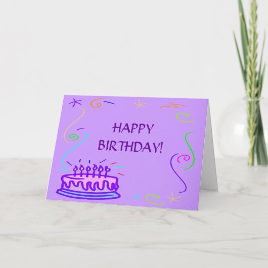 ハッピーバースデー!グリーティングカード カード (正面)