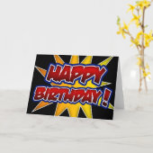 ハッピーバースデー!グリーティングカード カード (黄色い花)