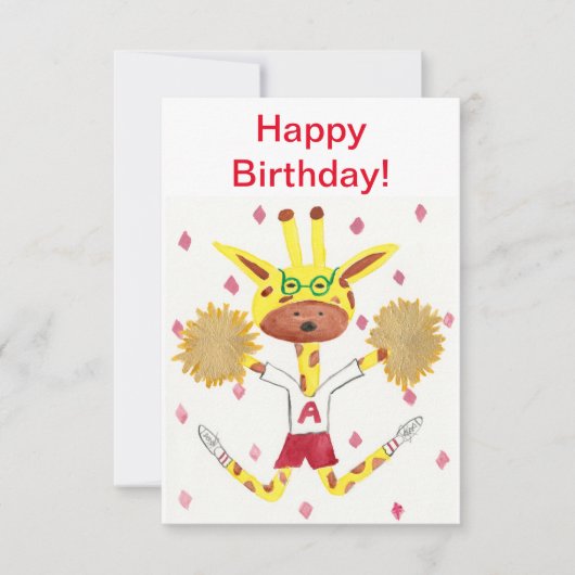 ハッピーバースデー!グリーティングカード. サンキューカード (正面)