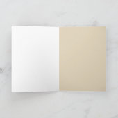 ハッピーバースデー-ケーキを持つかわいいヤギ カード (内部)