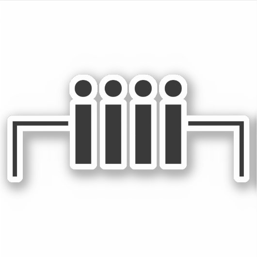 ハッピーバースデー[ケーキ] 日本の Emoticon シール (正面)