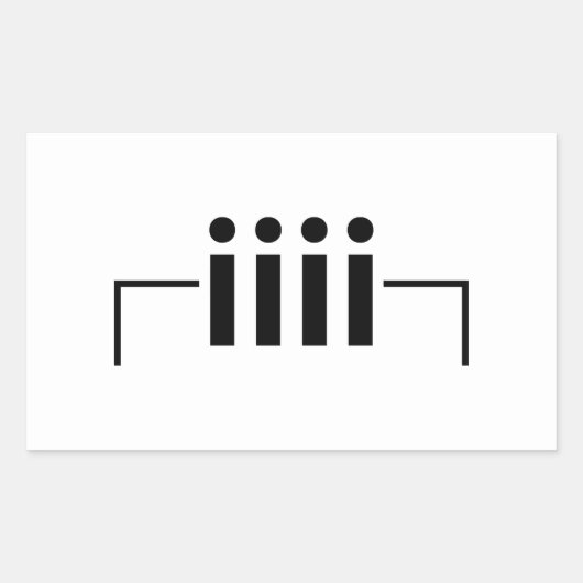 ハッピーバースデー[ケーキ] 日本の Emoticon 長方形シール (正面)