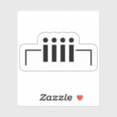 ハッピーバースデー[ケーキ]絵文字日本のシール シール (シート)