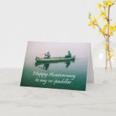 ハッピーバースデー、コパドラーへ。カヌー カード (黄色い花)