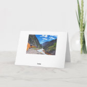 ハッピーバースデー，コロラドの狭軌列車 カード (裏面)