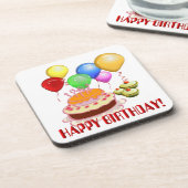 ハッピーバースデー~コースターセット コースター (左側)