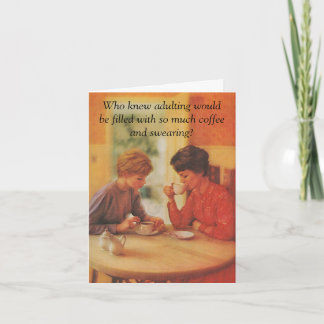 ハッピーバースデー。コーヒーの友人を誓う。 カード