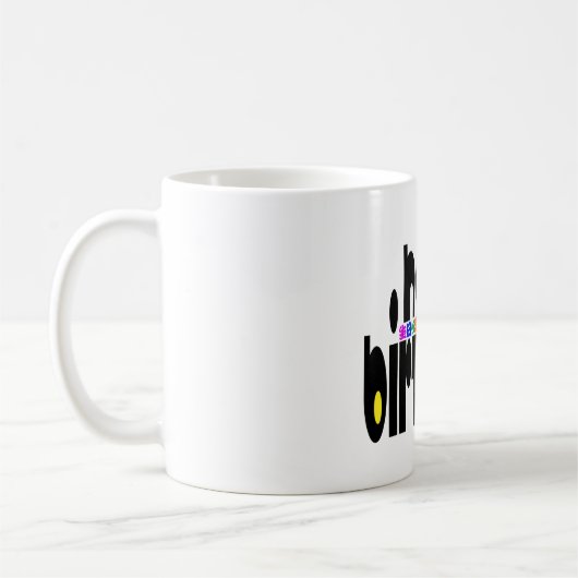 ハッピーバースデー コーヒーマグカップ (左)