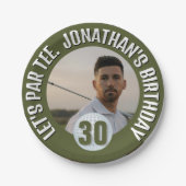 ハッピーバースデー、ゴルフの伝説 ペーパープレート (正面)