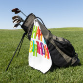 ハッピーバースデー ゴルフタオル (グリーン)