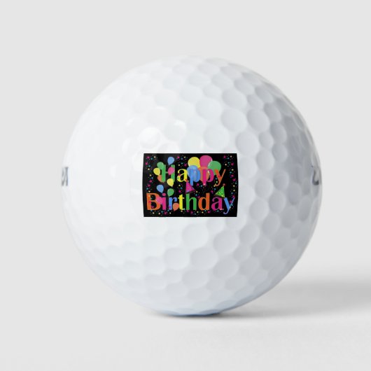 ハッピーバースデー🎂 ゴルフボール (正面)