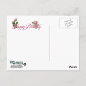 ハッピーバースデー – ゴールデンレトリバー – Mickey ポストカード (裏面)