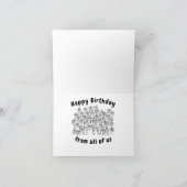 ハッピーバースデー サンキューカード (内部)