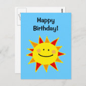 ハッピーバースデー!(サン) ポストカード (正面/裏面)