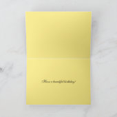 ハッピーバースデー、サーファーカウアイビーチサンセット カード (内部)