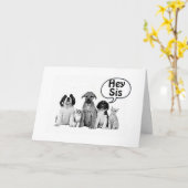 ハッピーバースデー**シスター**最高のまだ! カード (黄色い花)