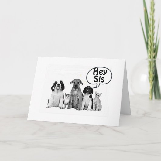 ハッピーバースデー**シスター**最高のまだ! カード (正面)