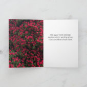 ハッピーバースデー – シャクナゲと景勝 カード (内部)