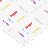 ハッピーバースデー ショートテーブルランナー (コーナー)