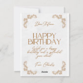 ハッピーバースデー シーズンカード (裏面)