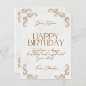 ハッピーバースデー シーズンカード (正面/裏面)