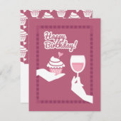 ハッピーバースデー シーズンカード (正面/裏面)