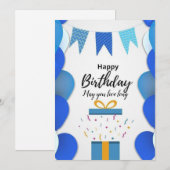 ハッピーバースデー シーズンカード (正面/裏面)