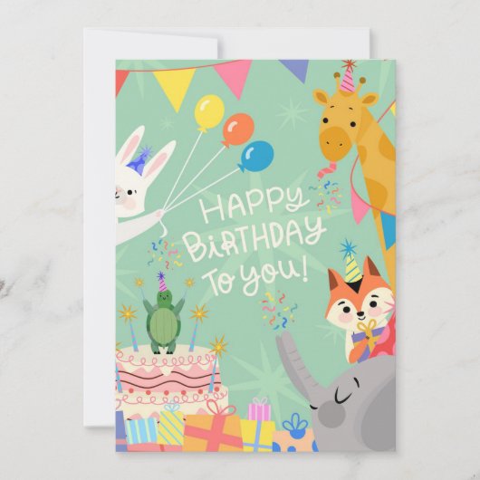 ハッピーバースデー シーズンカード (正面)