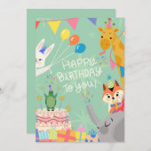 ハッピーバースデー シーズンカード (正面/裏面)