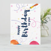 ハッピーバースデー シーズンカード (スタンド正面)