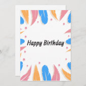 ハッピーバースデー シーズンカード (正面/裏面)