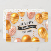 ハッピーバースデー シーズンカード (正面/裏面)