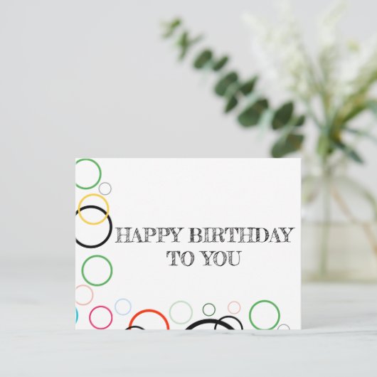 ハッピーバースデー シーズンポストカード (スタンド正面)