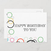 ハッピーバースデー シーズンポストカード (正面/裏面)