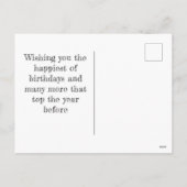 ハッピーバースデー シーズンポストカード (裏面)