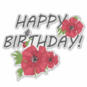 ハッピーバースデー! シール (正面)