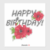 ハッピーバースデー! シール (シート)