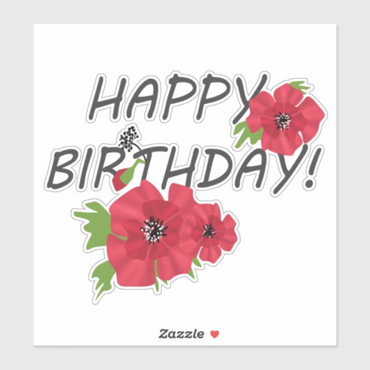 ハッピーバースデー! シール (シート)