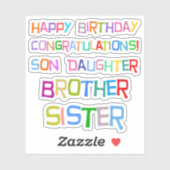 ハッピーバースデー シール (シート)